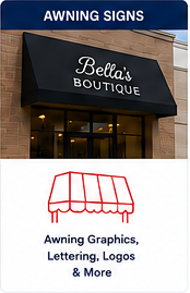 Awning Signs: Awning Graphics, Lettering, Logos & More