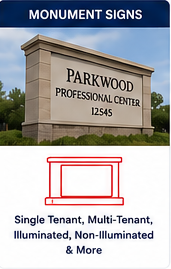Monument Signs: Single Tenant, Multi-Tenant, Illuminated, Non-Illuminated & More